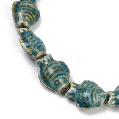 Handmade Porcelain Beads Strands PORC-P030-01A-11-1