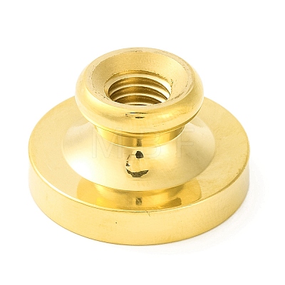 Golden Tone Round Wax Seal Brass Stamp Heads AJEW-Z034-01G-02-1