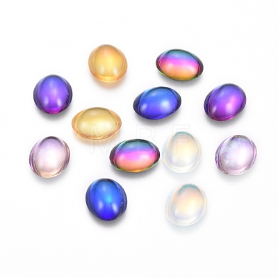 Transparent K9 Glass Cabochons GGLA-L029-04B-M01-1