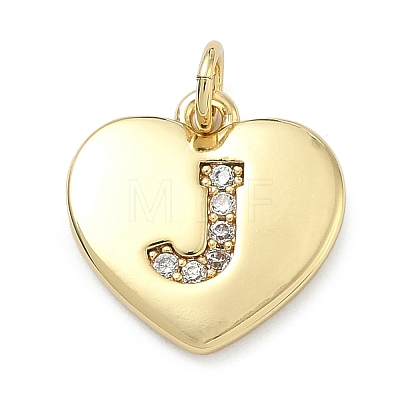 Brass Micro Pave Clear Cubic Zirconia Pendants KK-D229-01G-10-1