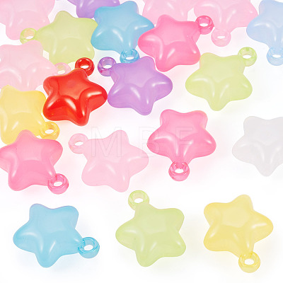 20Pcs Transparent Acrylic Pendants MACR-TADJ0001-05-1