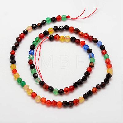 Natural Agate Bead Strands G-G882-4mm-A07-1