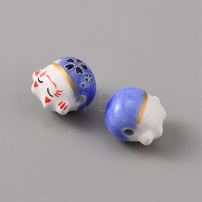 Handmade Porcelain Beads PORC-WH0016-02C-1