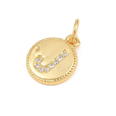 Brass Micro Pave Clear Cubic Zirconia Charms CU-CBA56CE-12G-J-1