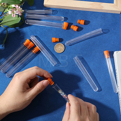 150Pcs Plastic Sewing Needle Organizers Tubes with Cap CON-CA0001-037A-1