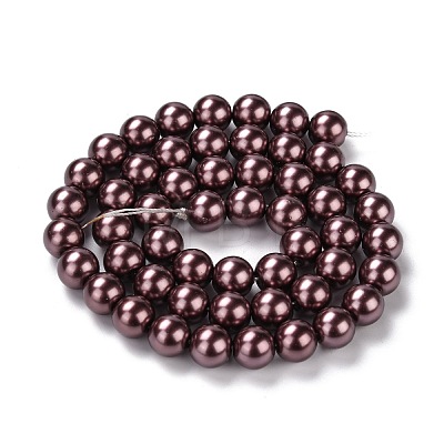 Eco-Friendly Grade A Glass Pearl Beads HY-J002-8mm-HX043-1