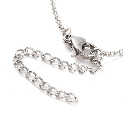304 Stainless Steel Locket Pendant Necklaces NJEW-F239-02P-1