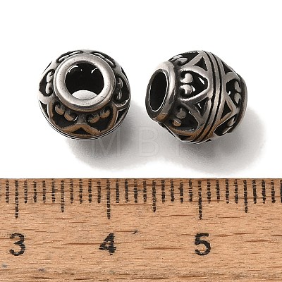 304 Stainless Steel European Beads STAS-D191-05T-AS-1