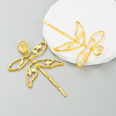Alloy Dangle Stud Earrings WG85C04-01-1