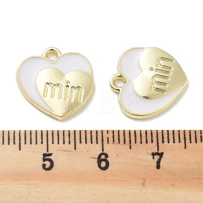 Rack Plating Alloy Enamel Pendants PALLOY-F311-10G-1