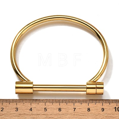 Ion Plating(IP) 304 Stainless Steel Bangles BJEW-P222-14G-1