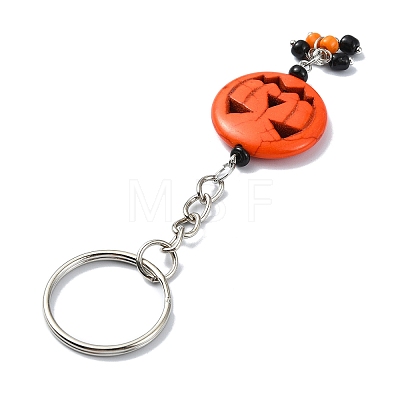 Alloy and Resin Pendant Keychain KEYC-JKC00893-1