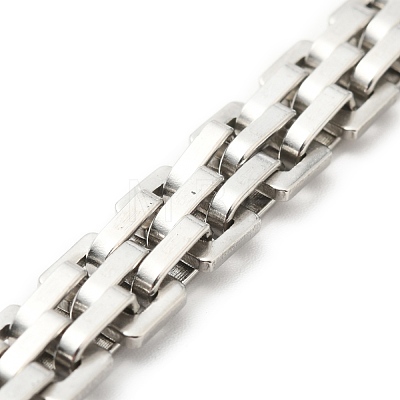 201 Stainless Steel Watch Band Bracelets STAS-E165-04P-1