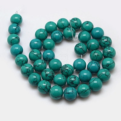 Synthetic Turquoise Beads Strands TURQ-L018-8mm-01-1