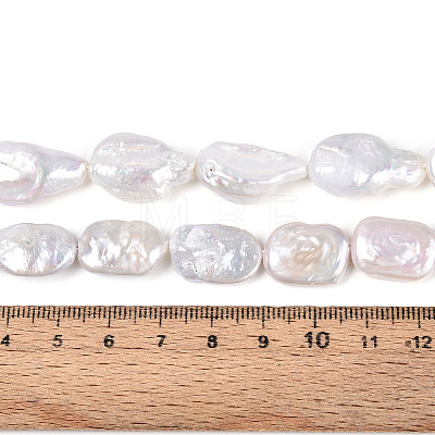 Natural Baroque Keshi Pearl Beads Strands PEAR-S020-D05-01-1