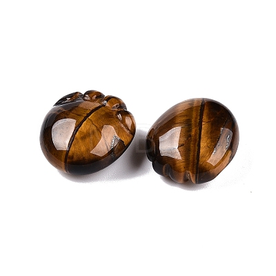 Natural Tiger Eye Footprint Figurines DJEW-N003-02D-1