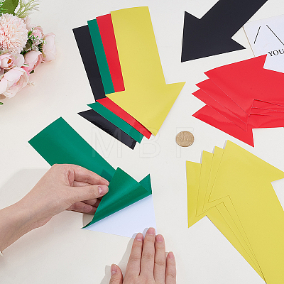 20Pcs 4 Colors PVC Stickers DIY-SP0007-90-1