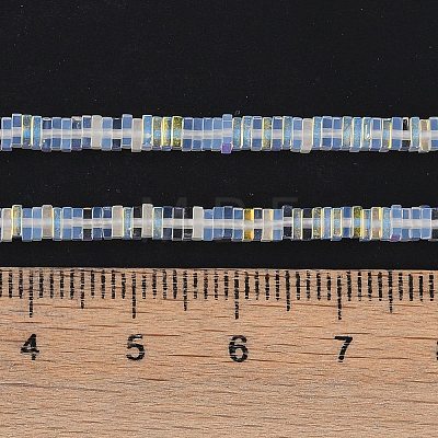 Electroplate Glass Beads Strands GLAA-B023-01A-15-1