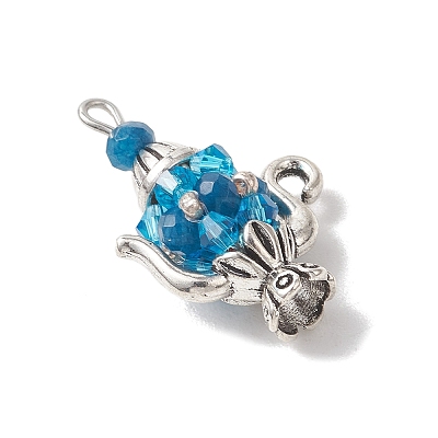 Glass Seed Beaded Pendants PALLOY-MZ01273-01-1