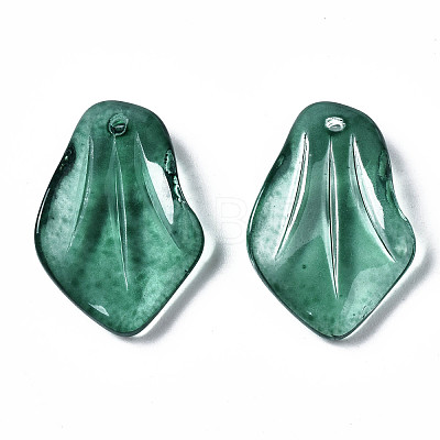Spray Painted Glass Pendants GLAA-N042-002-C01-1