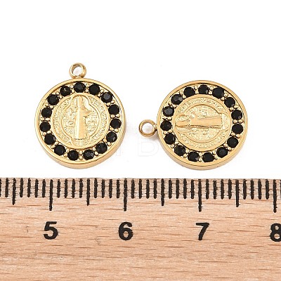 304 Stainless Steel Rhinestone Pendants STAS-Z202-05G-03-1