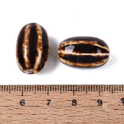Vintage Handmade Porcelain Beads PORC-Q006-10G-1