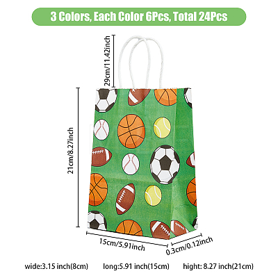 Paper Gift Storage Bags with Handle CARB-WH0017-07-1