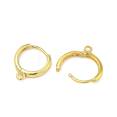 Brass Hoop Earring Findings KK-G557-11G-1