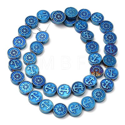 Electroplate Synthetic Non-magnetic Hematite Beads Strands G-E602-02B-1