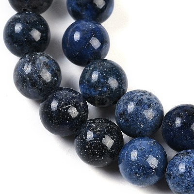 Natural Dumortierite Beads Strands G-G167-A06-10MM-1