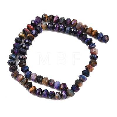 Natural Tiger Eye Beads Strands G-C259-A49-5x8mm-1