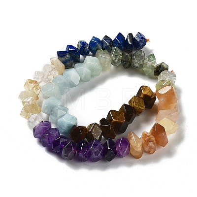 Chakra Natural Mixed Gemstone Beads Strands G-D091-A08-1