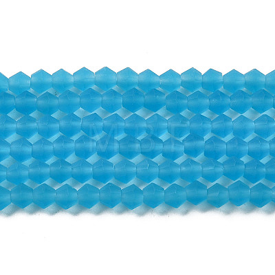 Imitate Austrian Crystal Frosted Glass Beads Strands LS-EGLA-A039-T6mm-MD19-1