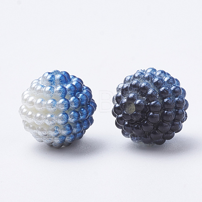 Imitation Pearl Acrylic Beads OACR-T004-10mm-01-1