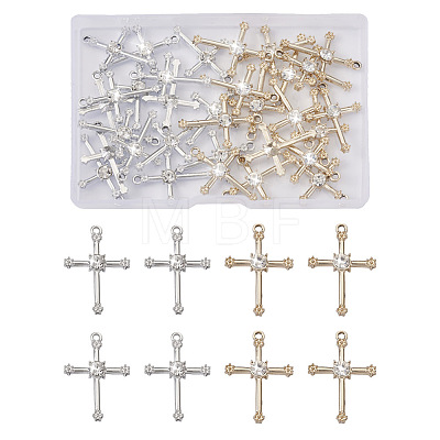 Cheriswelry 32Pcs 2 Colors Zinc Alloy Pendants ALRI-CW0001-01-1