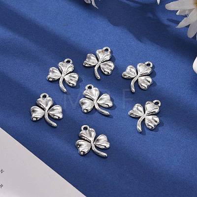 Ireland Tibetan Style Alloy Shamrock Pendants TIBEP-EA11722YKG-AS-LF-1