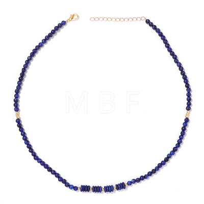 Adjustable 4MM Round Dyed Natural Blue Agate Graduated Beaded Necklaces with Heishi Beads for Women Elegant Fashion Jewelry Gift RG0808-2-1