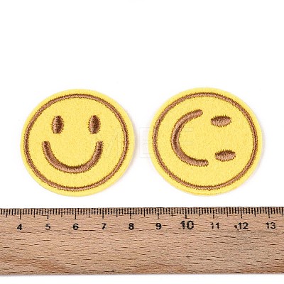 Smiling Face Appliques DIY-N007-17-1