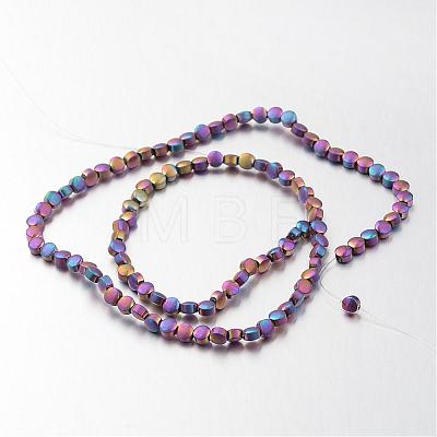 Electroplate Non-magnetic Synthetic Hematite Bead Strands G-F300-33B-F-1