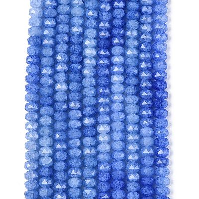 Imitation Jade Crackle Glass Beads Strands GLAA-N068-01A-A02-1