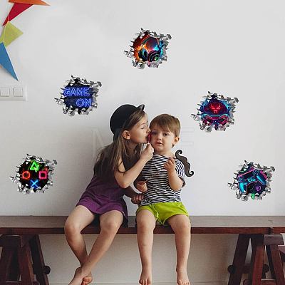 Translucent PVC Self Adhesive Wall Stickers STIC-WH0015-144-1