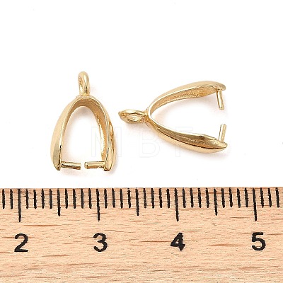 Rack Plating Brass Ice Pick Pinch Bails LS-KK-Z030-05E-G-01-1