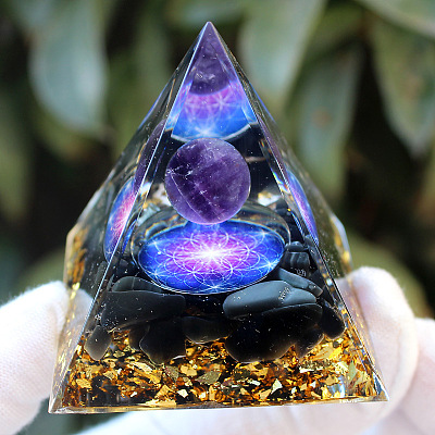 Orgonite Pyramid Resin Energy Generators PW-WG94568-01-1