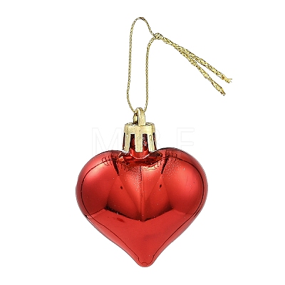 Valentine's Day Electroplate Plastic Heart Pendants Decorations KY-D020-02C-1