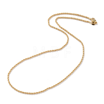 Brass Rope Chain Necklaces NJEW-I247-06G-1