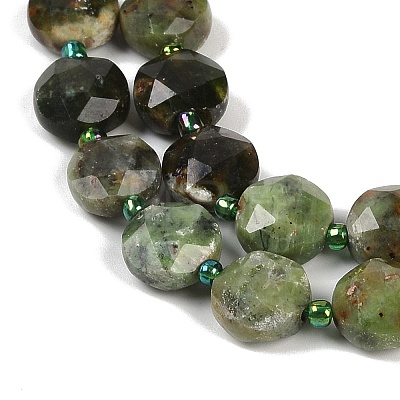 Natural Green Opal Beads Strands G-C116-A78-01-1