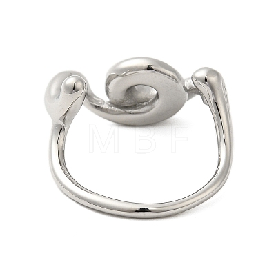 304 Stainless Steel Cuff Rings for Women RJEW-U013-09P-1