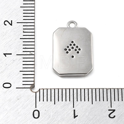 Brass Micro Pave Cubic Zirconia Pendants KK-D283-30P-03-1