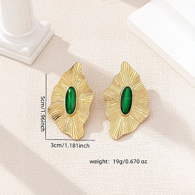 Zinc Alloy Enamel Stud Earrings FS-WG35A62-01-1