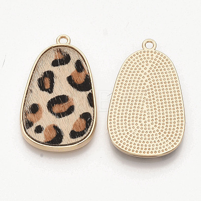 Eco-Friendly Cowhide Leather Pendants FIND-N049-03O-1